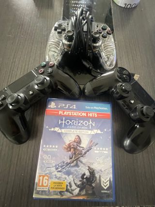 Mandos PS4 para piezas + Juego Horizon Zero Dawn