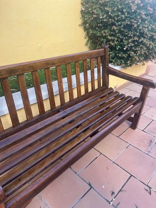 Banco de jardín de Roble