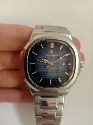 Reloj Poedagar Azul y Plateado