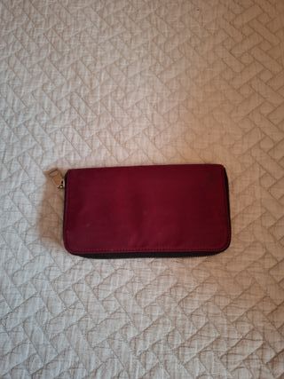 Monedero Bimba y Lola granate con logo plateado