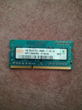 Memoria RAM portátil 1GB (Hynix, Kingston, Nanya)