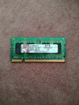 Memoria RAM portátil 1GB (Hynix, Kingston, Nanya)