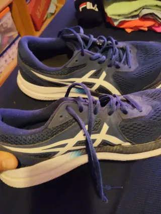 Zapatillas Asics Tiger Azul y Blanco