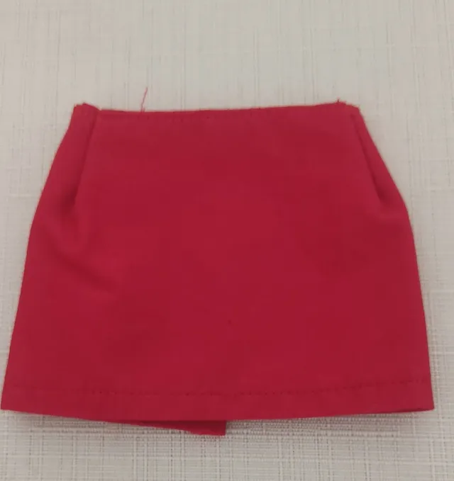 Ropa Nancy Falda Roja corta, hecho a mano