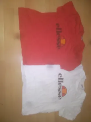 Camisetas Ellesse Roja y Blanca