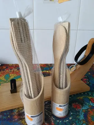 Lote jamonero + utensilios cocina madera