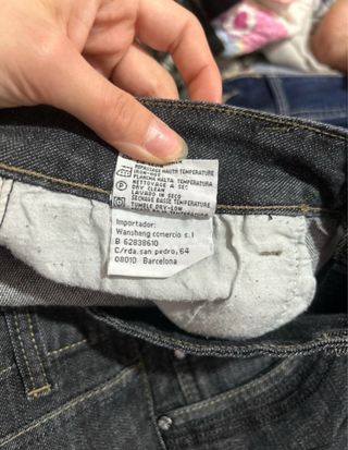 Minifalda vaquera negra/gris oscura