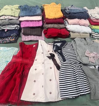 Lote 43 vestidos niña tallas de 3-18 meses 