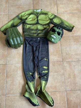 Disfraz Hulk niño Talla S con accesorios