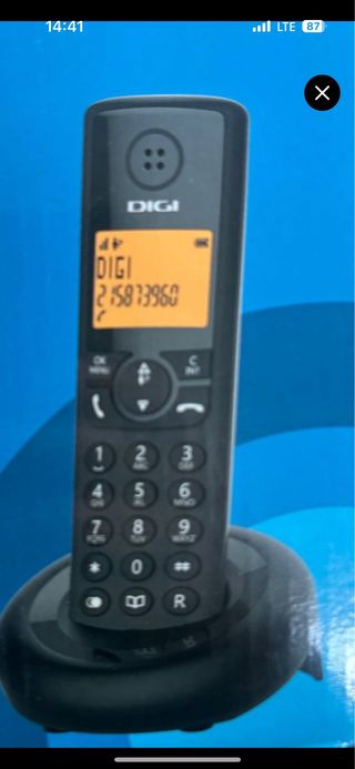 Teléfono fijo DIGI negro nuevo!
