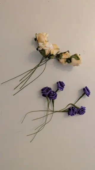 Flores con alambre para decorar