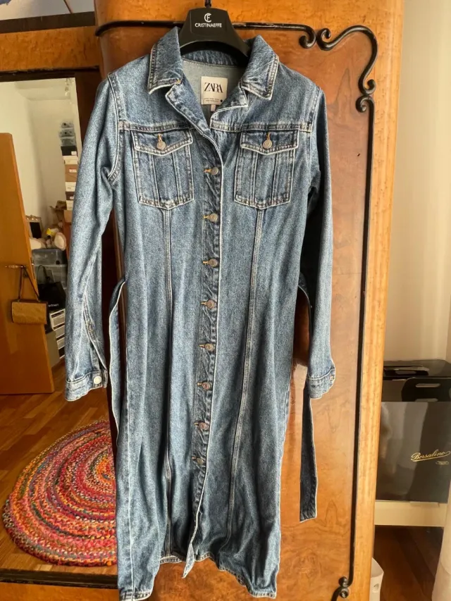 Vestito in denim lungo