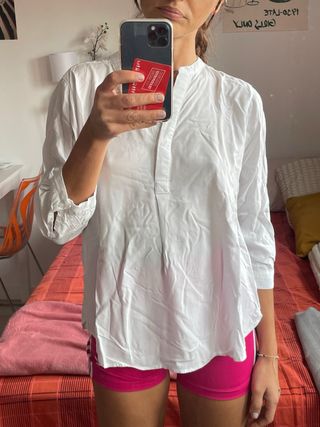 Blusa blanca Piazza Italia