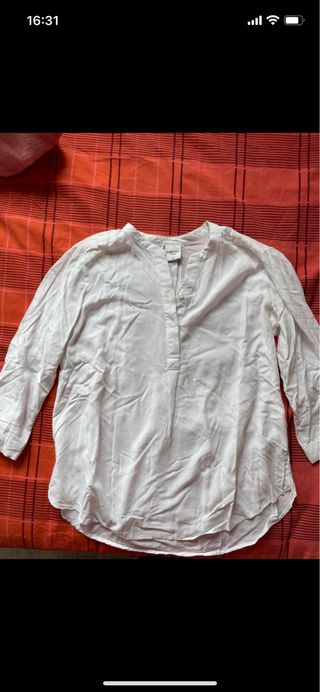 Blusa blanca Piazza Italia