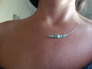 Collar Plata y Piedras Naturales Turquesa
