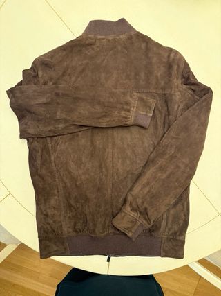 Chaqueta de ante marrón
