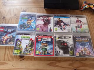 PS3 Super Slim + Mando + 9 Juegos