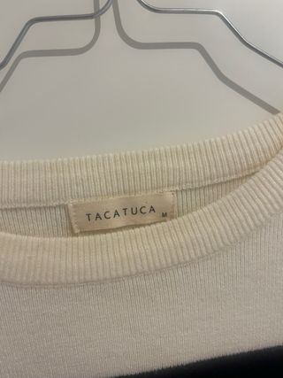 Jersey Tacatuca Rayas Marino y Crema Talla M