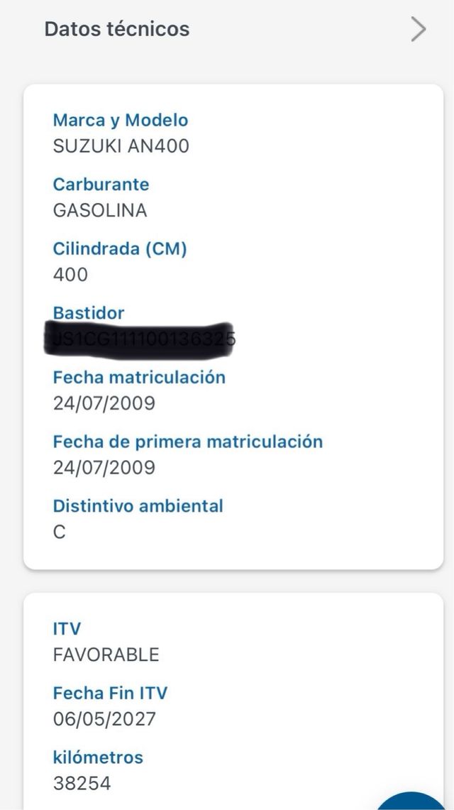 Suzuki Burman 400 scooter gris