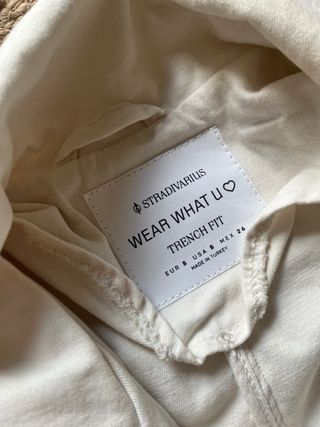 Gabardina Stradivarius vaquero 