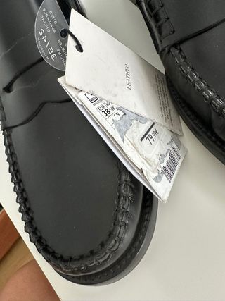 Mocasines negros Mango Talla 38