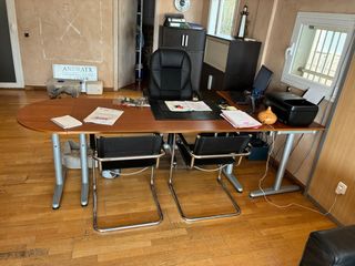 Escritorio de oficina madera y metal