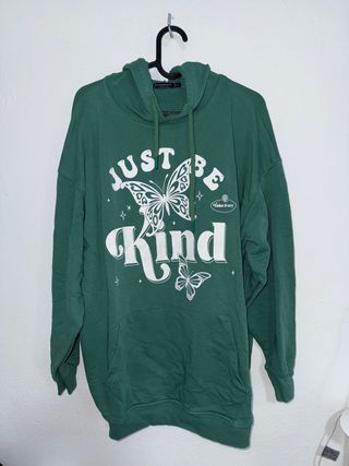 Sudadera verde Stradivarius 