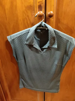 Camiseta Adidas Mujer Gris Lunares