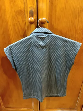 Camiseta Adidas Mujer Gris Lunares