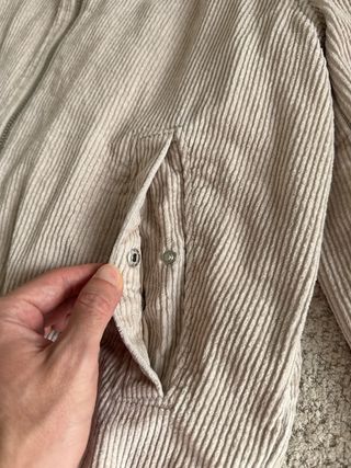 Chaqueta pana beige hombre Talla S