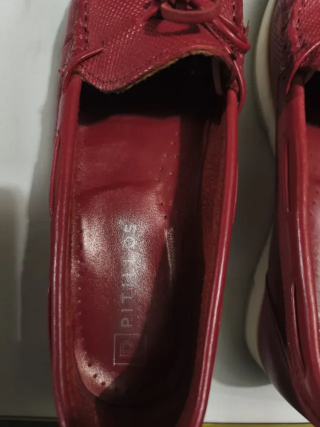 Mocasines rojos mujer talla 38