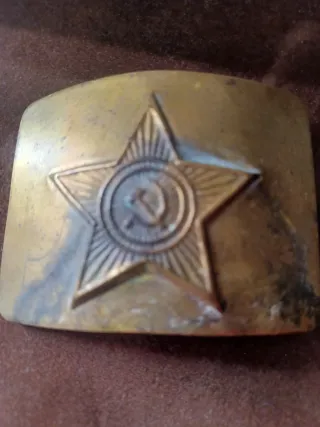 Hebilla Unión Soviética Estrella Martillo Hoz