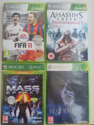 Lote 4 Juegos Xbox 360