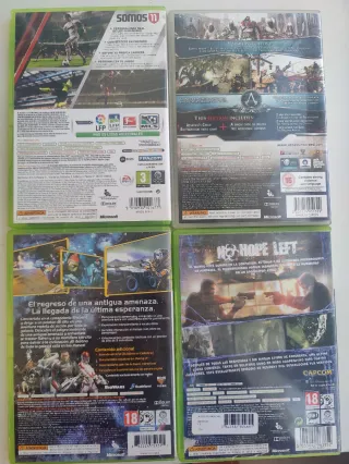 Lote 4 Juegos Xbox 360