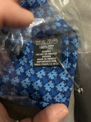 Corbata Pineda Covalin México Azul de Seda