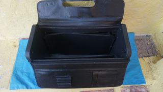 Cartera Cuero Negra Vintage 49x34x20cm