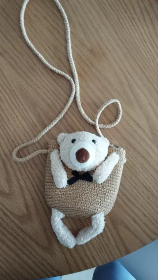 Carterita de niña oso peluche