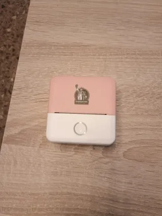 Mini impresora Manhattan rosa y blanca