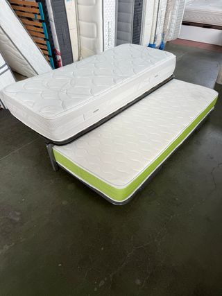 CAMA NIDO KANGURO Y COLCHONES VISCO 80x180