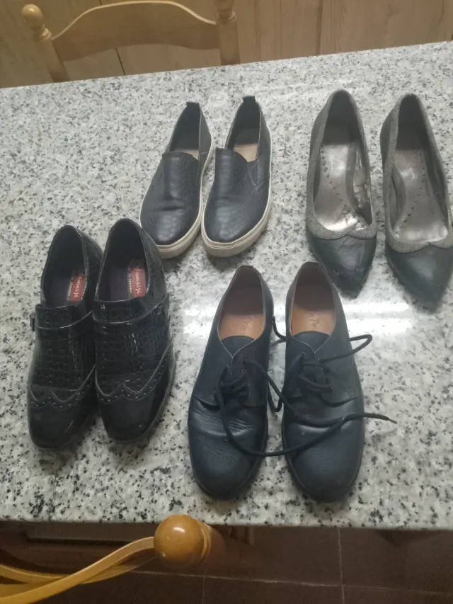 Lote de 8 pares de zapatos de mujer