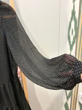 Vestido EseoEse negro con lunares
