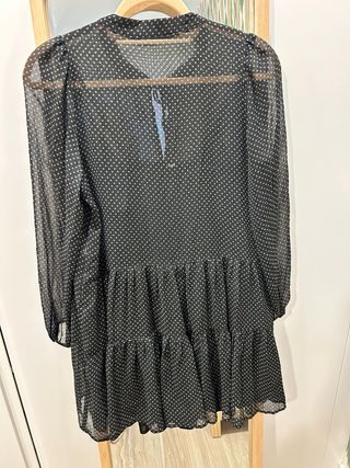 Vestido EseoEse negro con lunares