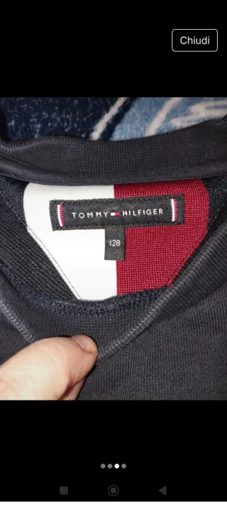 Felpa Tommy Hilfiger bambino