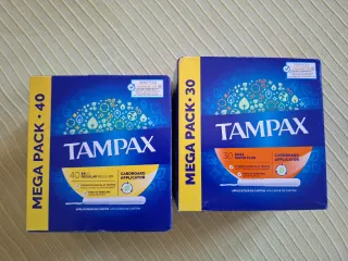 Tampax Mega Pack 40 y 30 unidades