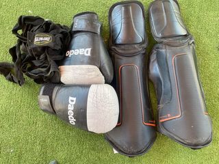 Saco de boxeo hinchable + Kit entrenamiento K1