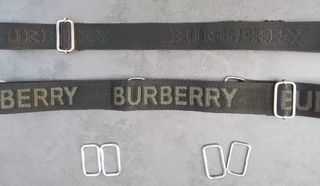 Lote 2 Correas Bolso Burberry Negras