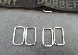 Lote 2 Correas Bolso Burberry Negras