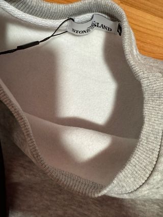 Sudadera Stone Island Gris Algodón