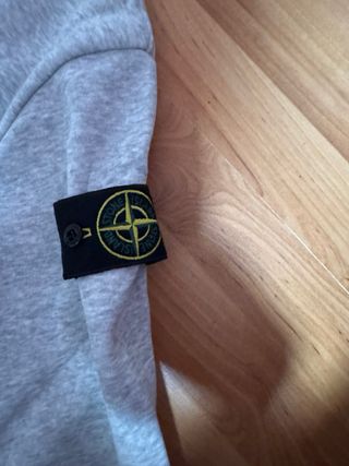 Sudadera Stone Island Gris Algodón