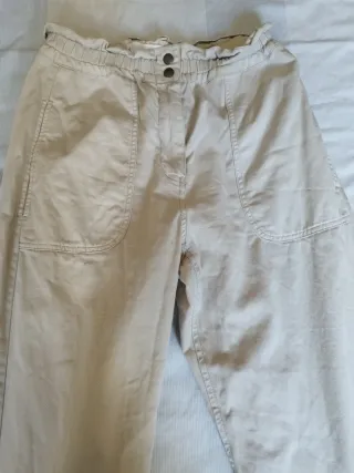 Pantalón Mango Beige Talla XS
